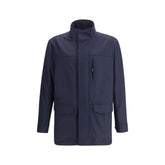 Brioni Blue Cashmere Coat